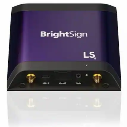 BrightSign LS5 uses MicroSD Audio.