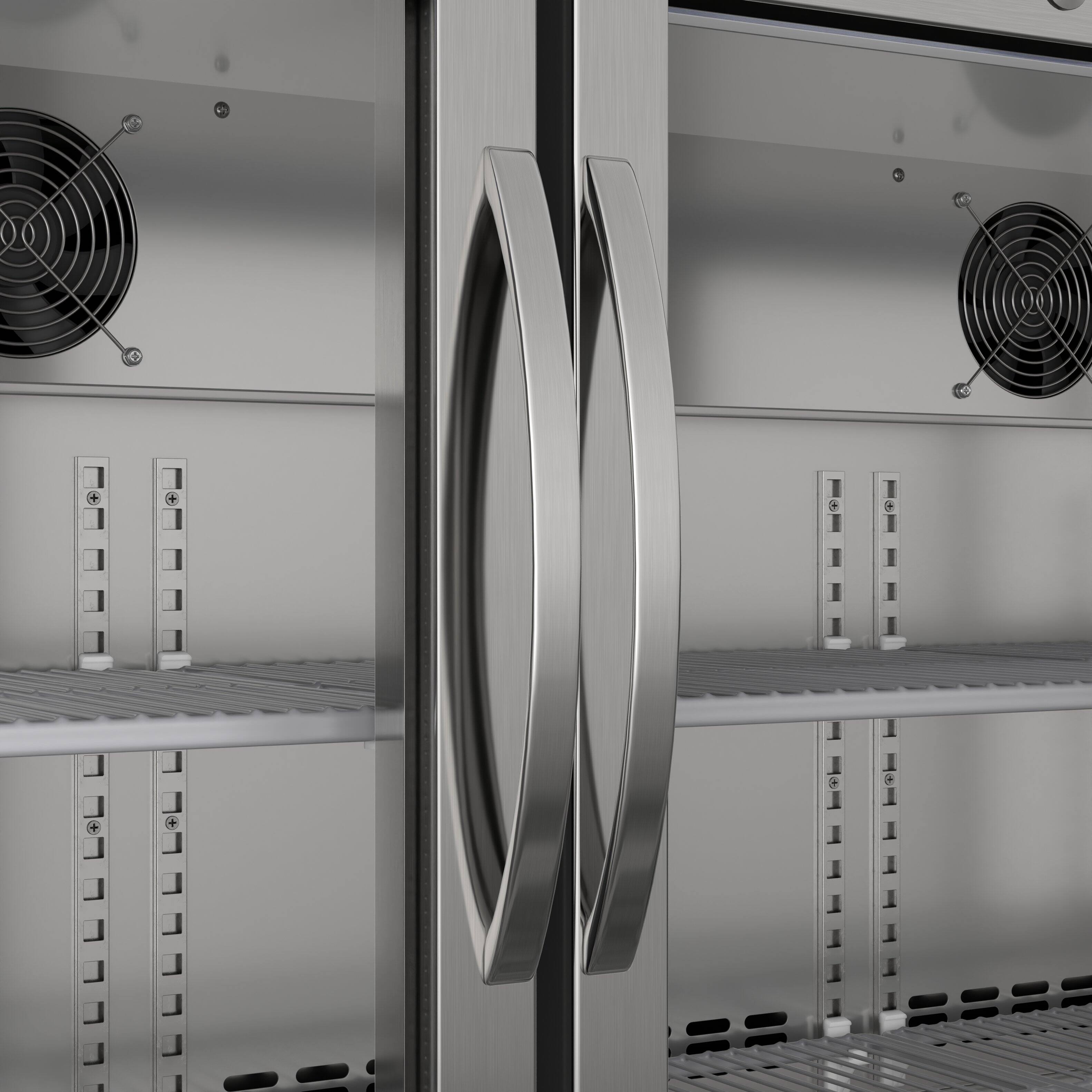 Alt View 9. Koolmore - 53 in. Three-Door Back Bar Refrigerator - 11 Cu Ft. BC-3DSW-SS - Stainless-Steel.