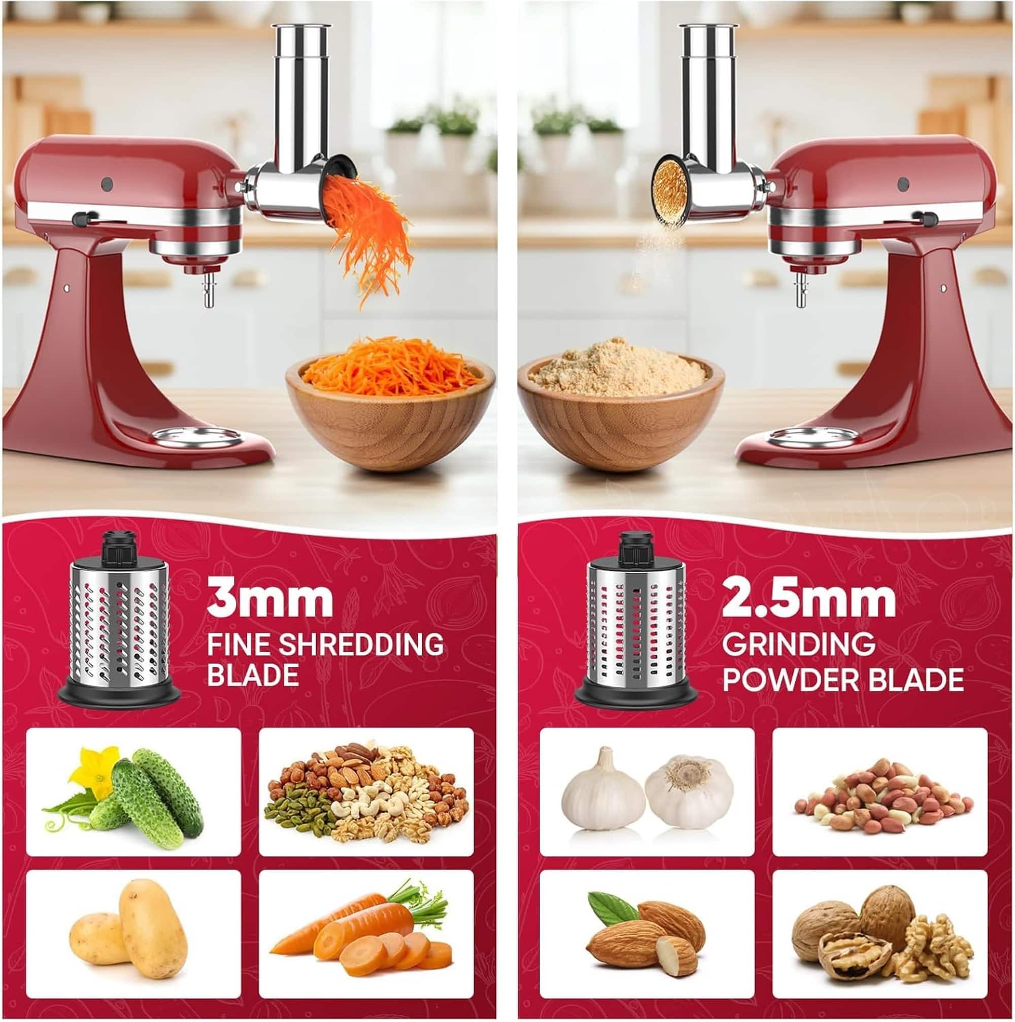 Gvode Cheese Grater & Slicer Shredder Attachment, Compatible with