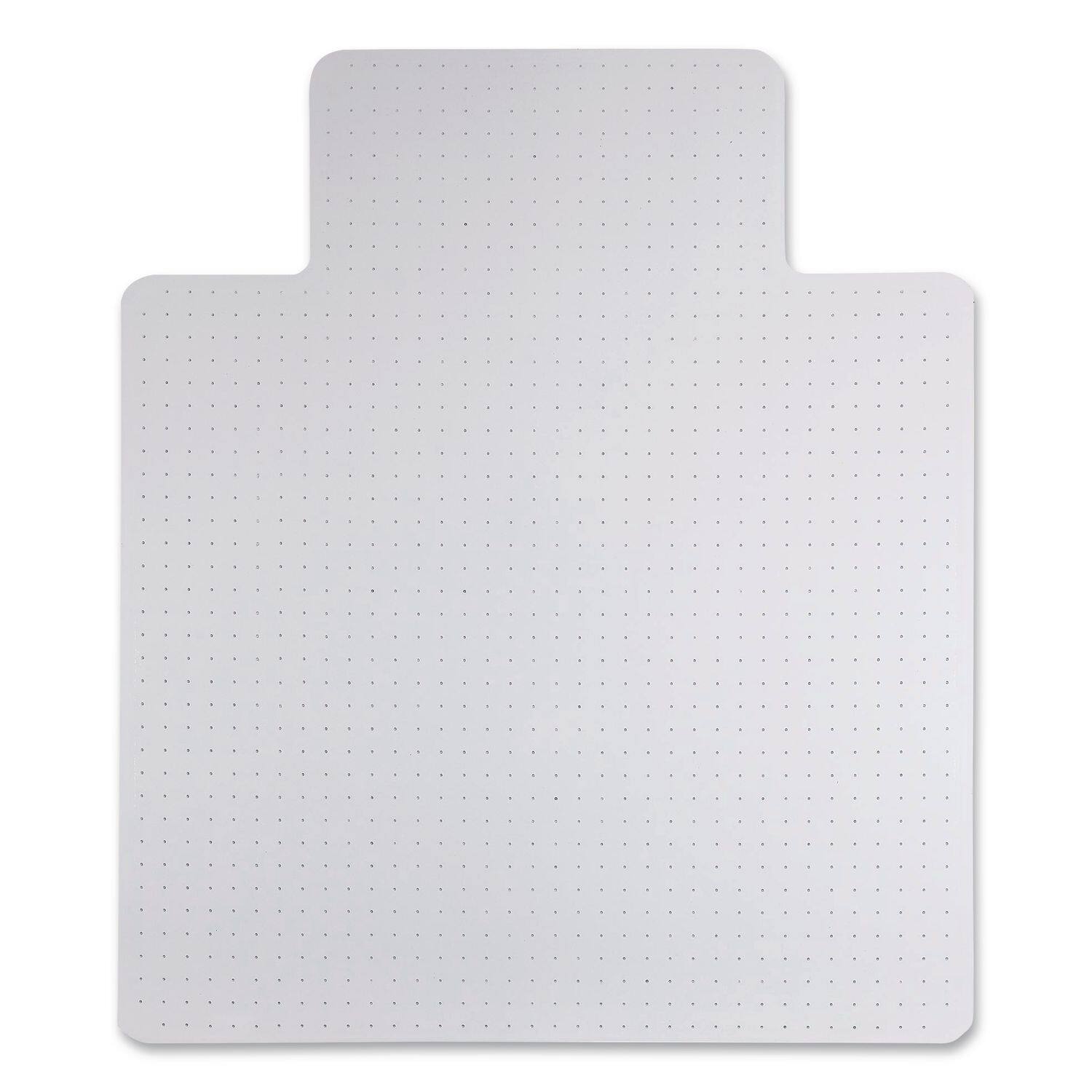 Left. Alera - Alera ALEMAT4553CLPR Studded Chair Mat for Low Pile Carpet, 45 x 53, Clear - Clear.