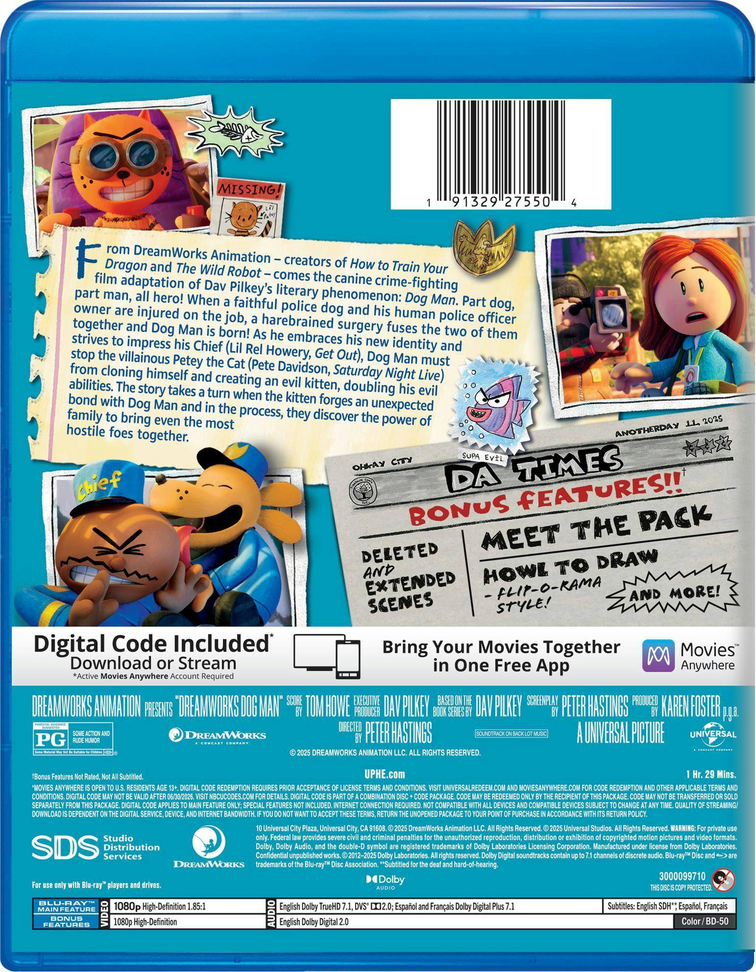Back. Dog Man - Collector's Edition Blu-ray + Digital [Blu-ray].