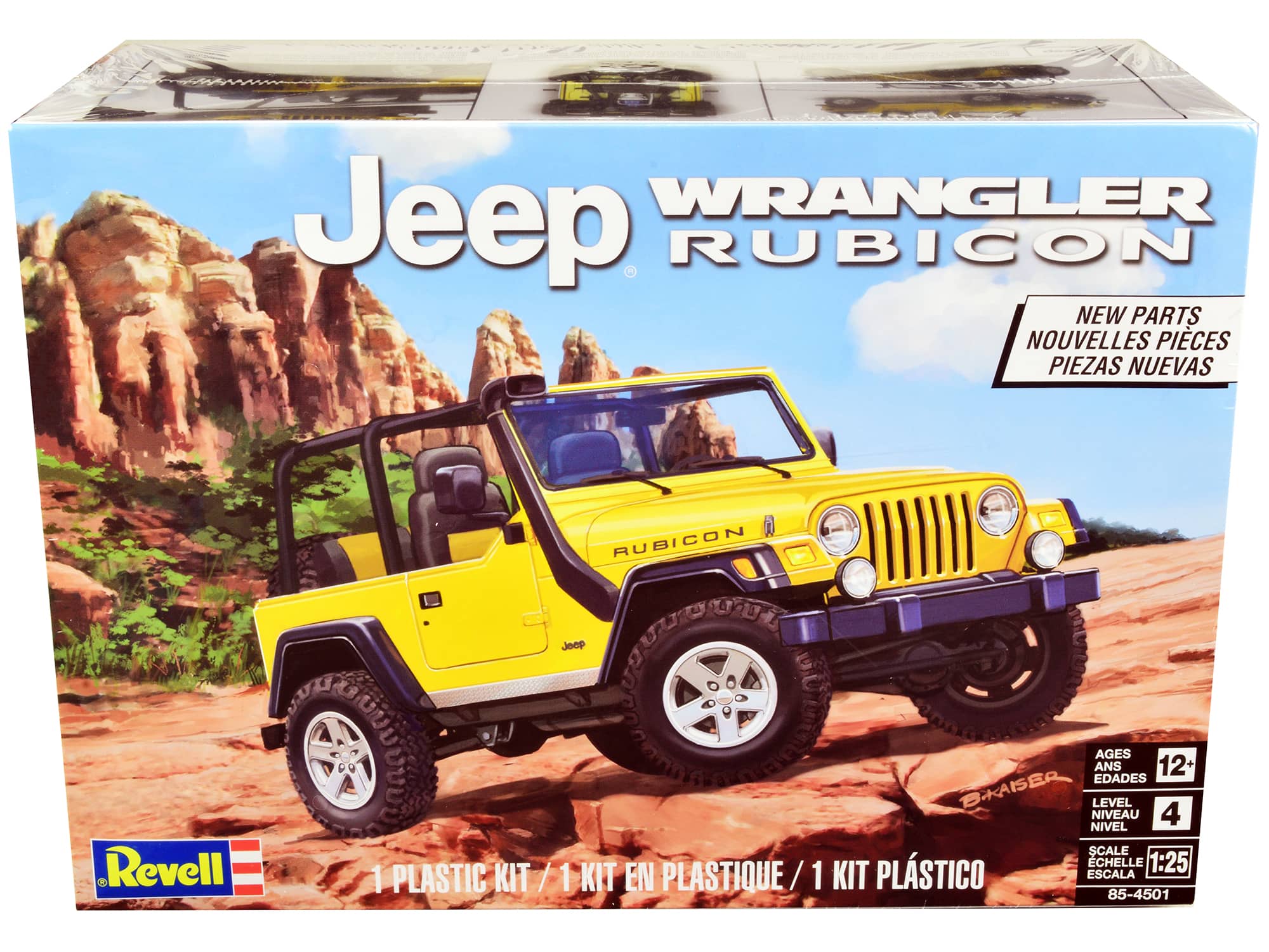 Level 4 Model Kit Jeep Wrangler Rubicon 1/25 Scale Model by Revell price history on PriceWatchPro