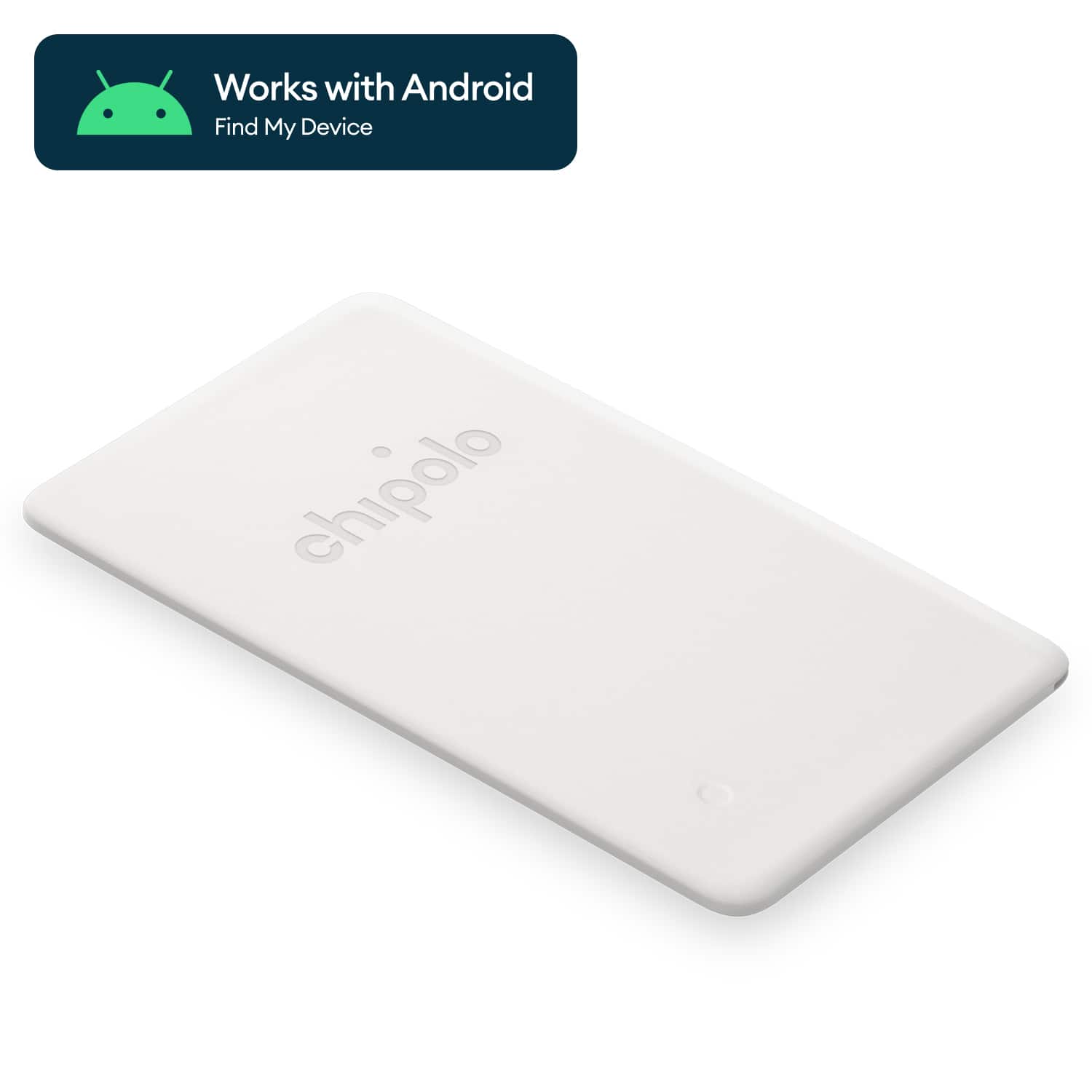 Chipolo - CARD Point Item Finder - Works with Google Find My Device App - White - Angle_Zoom