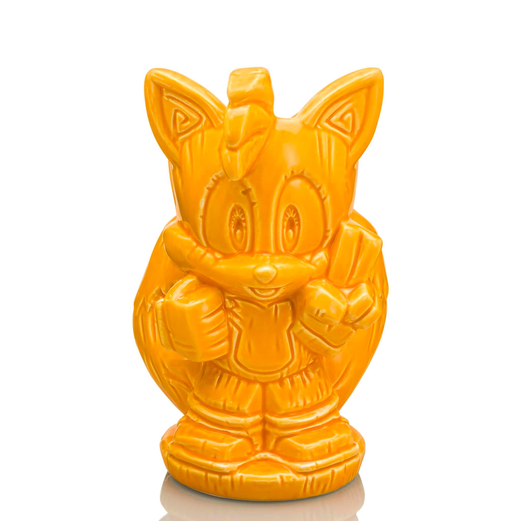 ThinkGeek - Geeki Tikis Sonic The Hedgehog Tails Ceramic Mug | Holds 10 Ounces - Orange