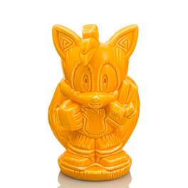 ThinkGeek - Geeki Tikis Sonic The Hedgehog Tails Ceramic Mug | Holds 10 Ounces - Orange