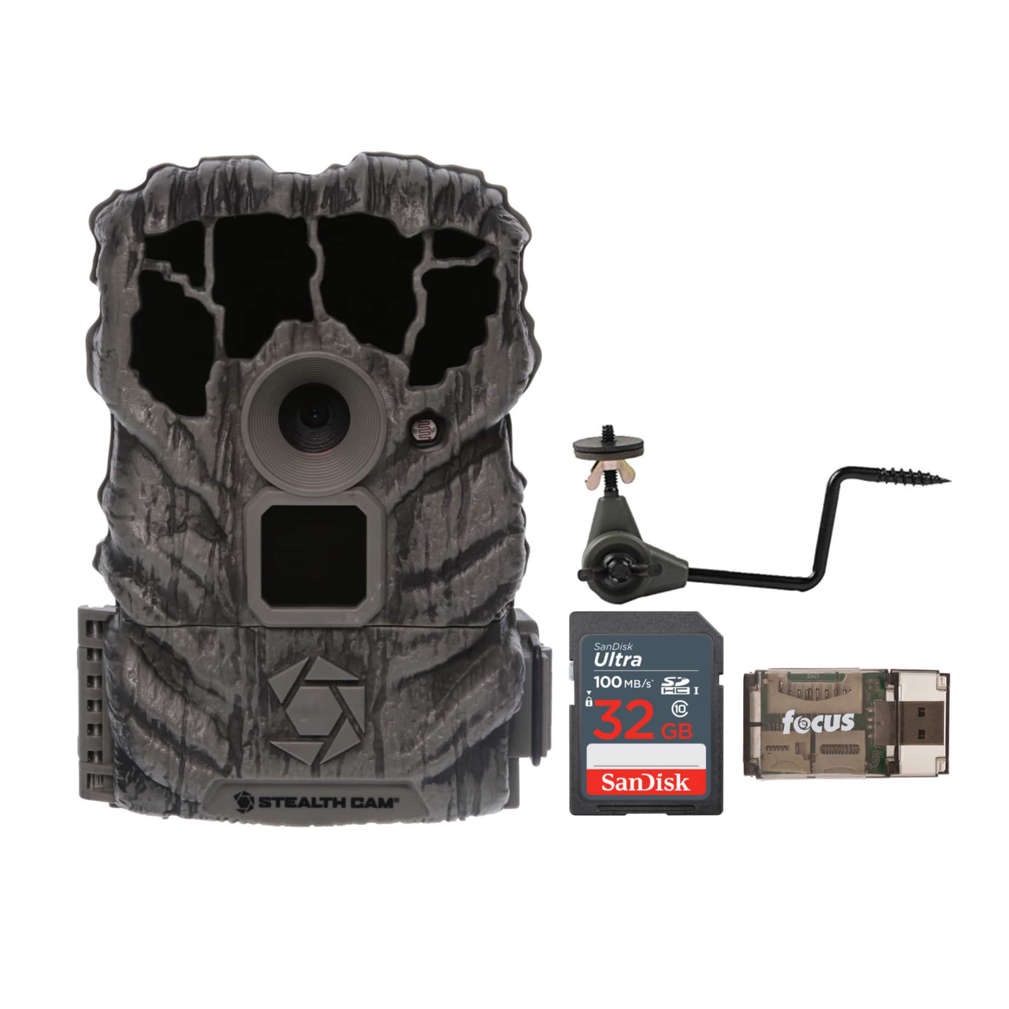 SanDisk Ultra 100 MB/s 32 GB  
1-10 focus m  
STEALTH CAM