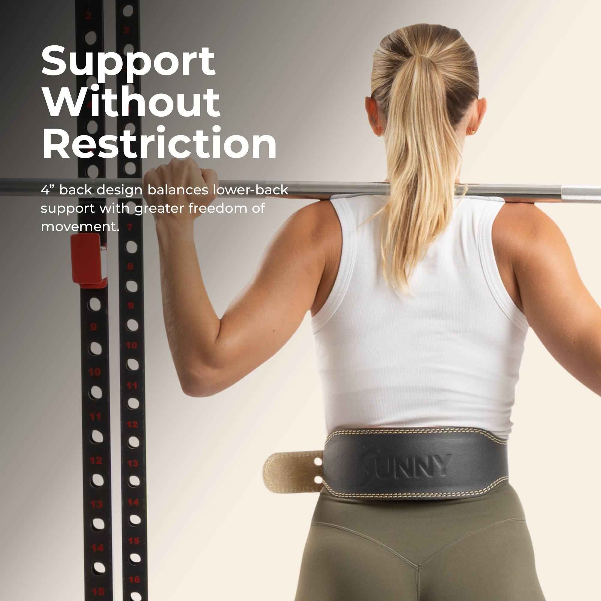Support Without Restriction

4" back design balances lower-back support with greater freedom of movement.