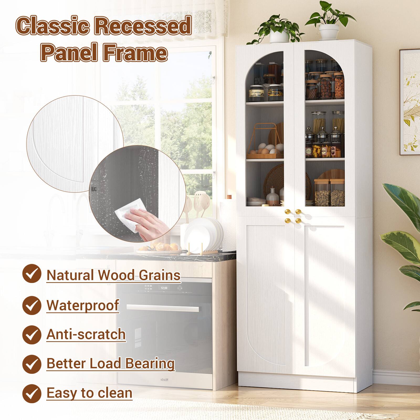Classic Recessed Panel Frame

- Natural Wood Grains
- Waterproof
- Anti-scratch
- Better Load Bearing
- Easy to clean
