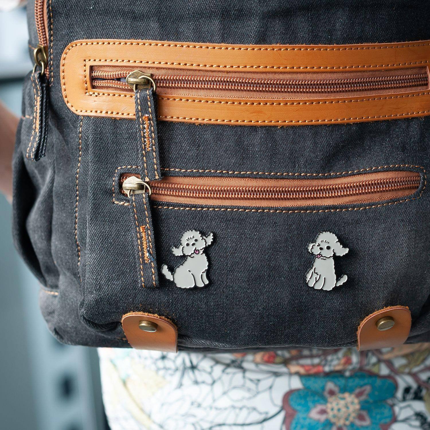 Alt View 10. Just Funky - Yuri on Ice Collectibles | Yuri Poodles Collector Pin | Japanese Collection - Gray.