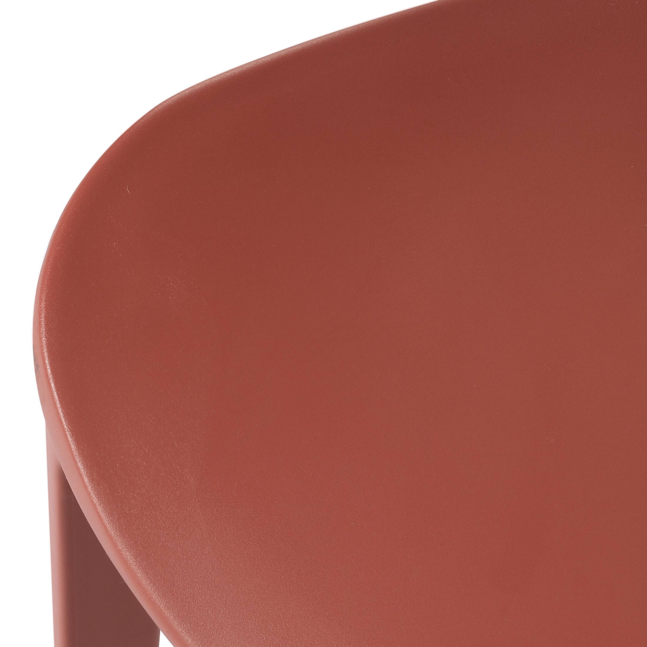 Alt View 3. WestinTrends - WestinTrends Playa Outdoor Modern Stackable Patio Dining Chairs (Set of 2) - Red.