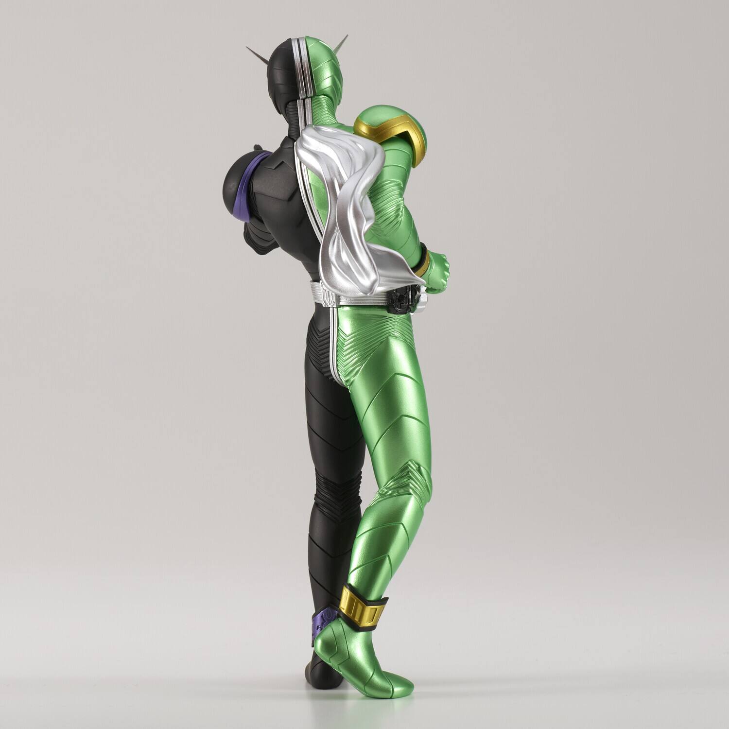 Alt View 2. PopMarket - BanPresto - Kamen Rider W - Hero's Brave Statue Figure - Kamen Rider W Cyclone Joker (Version A)   - Collectibles - Multicolor.