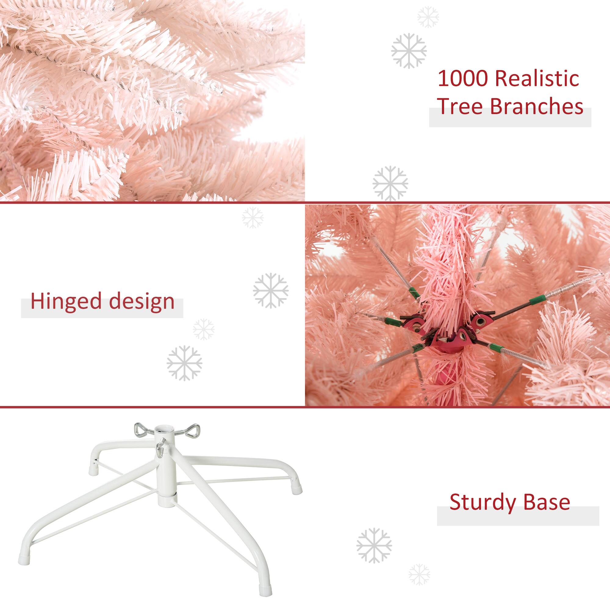 1000 Realistic Tree Branches, Hinged Design, Sturdy Base