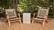 Alt View 21. Patio Sense - Patio Sense Vega Natural Stain Outdoor Chair Acacia Wood Construction Hand Woven Seat Mid Century Design Armchair - Tan.