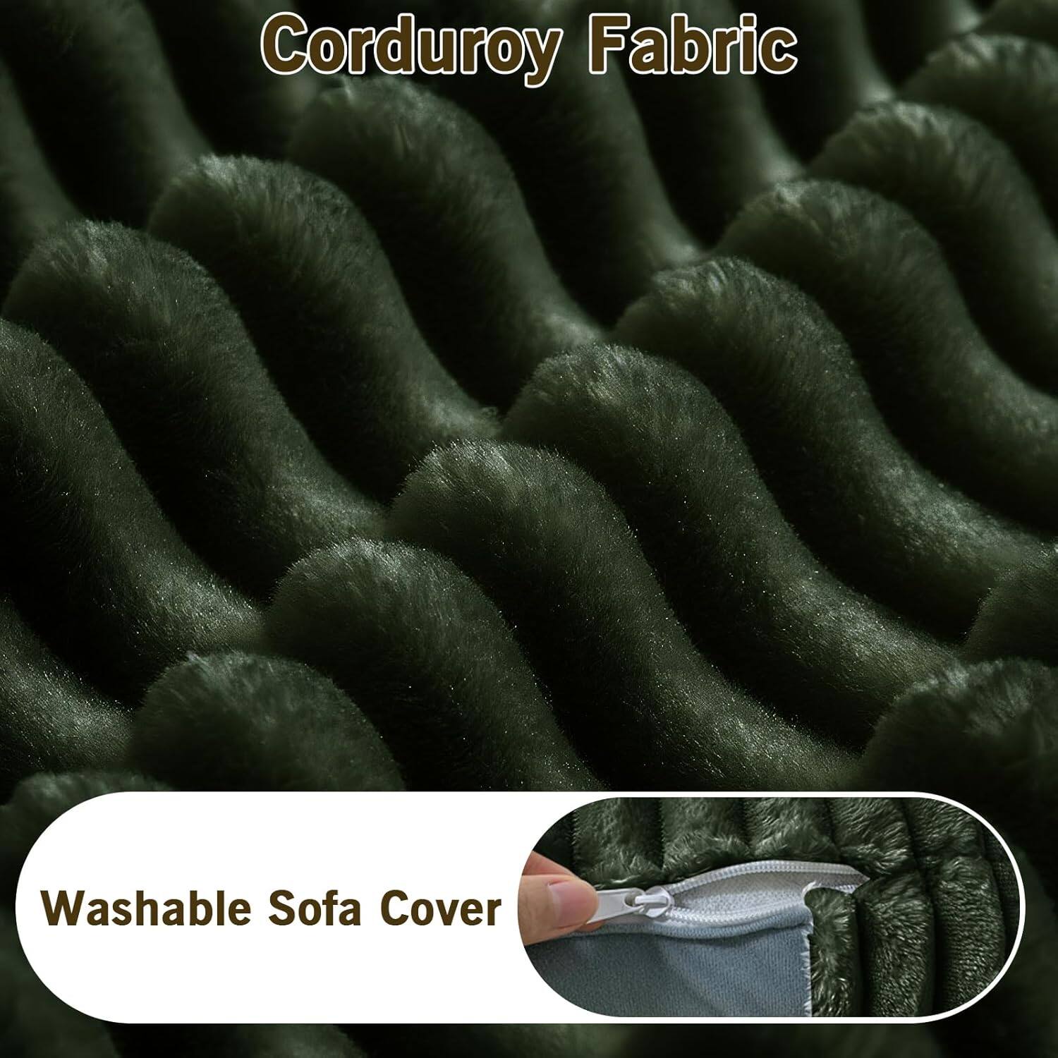 Corduroy Fabric  
Washable Sofa Cover