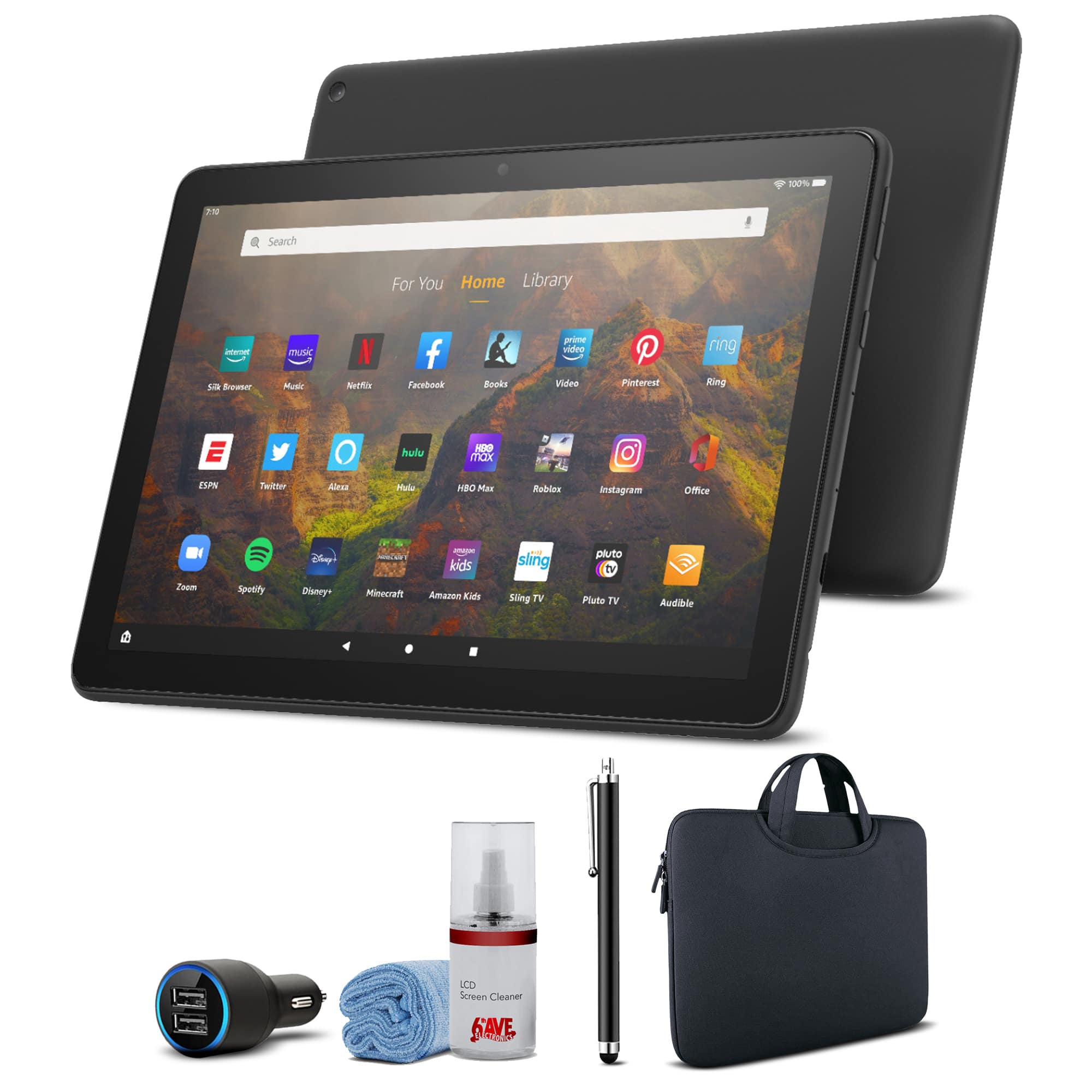 Amazon - Fire HD 10 32GB 10.1" Tablet (2021) - with Basic Accessories - Black