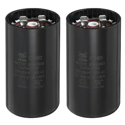 JYUD CD60 MOTOR STARTING CAPACITOR 270-324 µF 250V.AC 50 / 60Hz SIE -10 /+ 65°C CE IEC60252-2 E342198