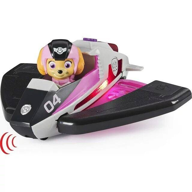 Left. Paw Patrol - PAW Patrol Skye Transforming Rescue Jet with Lights & Sounds and Figure, Interactive Toy for Ages 3+ - Multicolour.