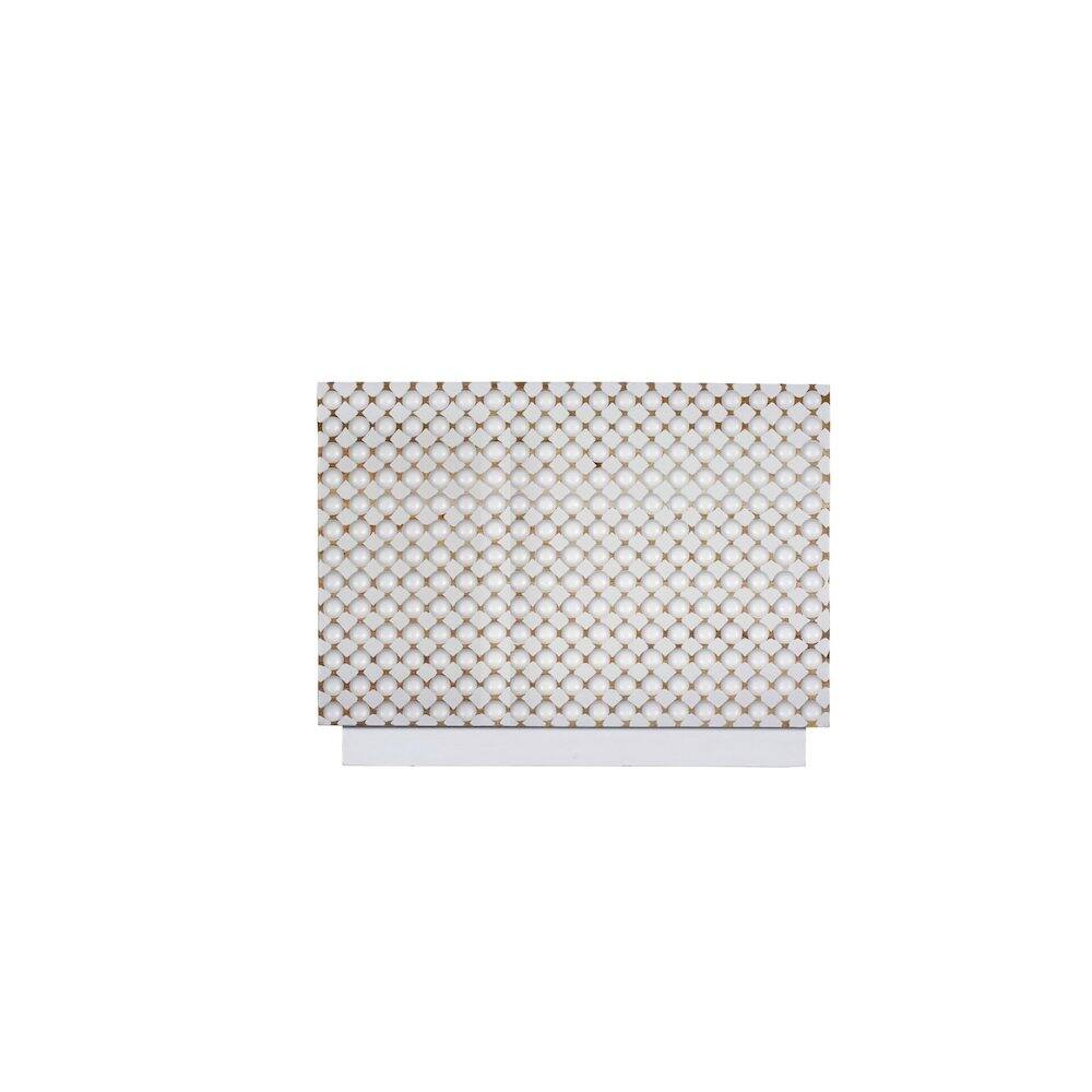 Alt View 2. Carolina Chair & Table - Dimple Rectangular Coffee Table - Whitewash - White.