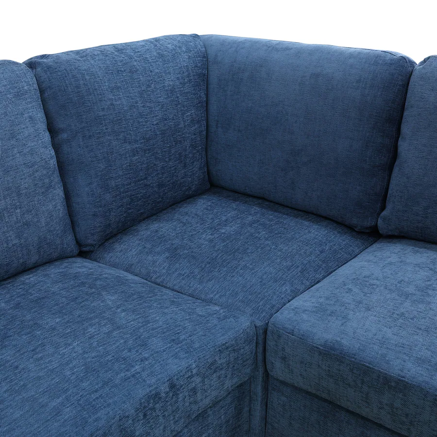 Boyel Living 8 Piece Modular Corduroy Sofa Set Movable DIY Sectional ...