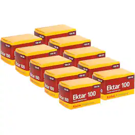 Kodak - Ektar 100 Color Negative Film (35mm Roll Film, 36 Exposures) - 10 Pack