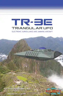 PopMarket - Atlantis - Non-Scale Model Kit - TR-3E Triangular UFO - COLLECTIBLES - Multicolor