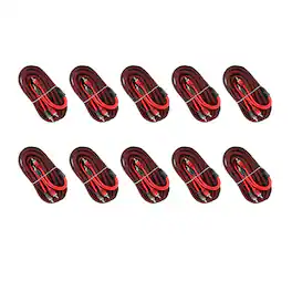 DS18 Audio - Level 2 RCA Interconnect Cable, 20 ft (10-Pack)
