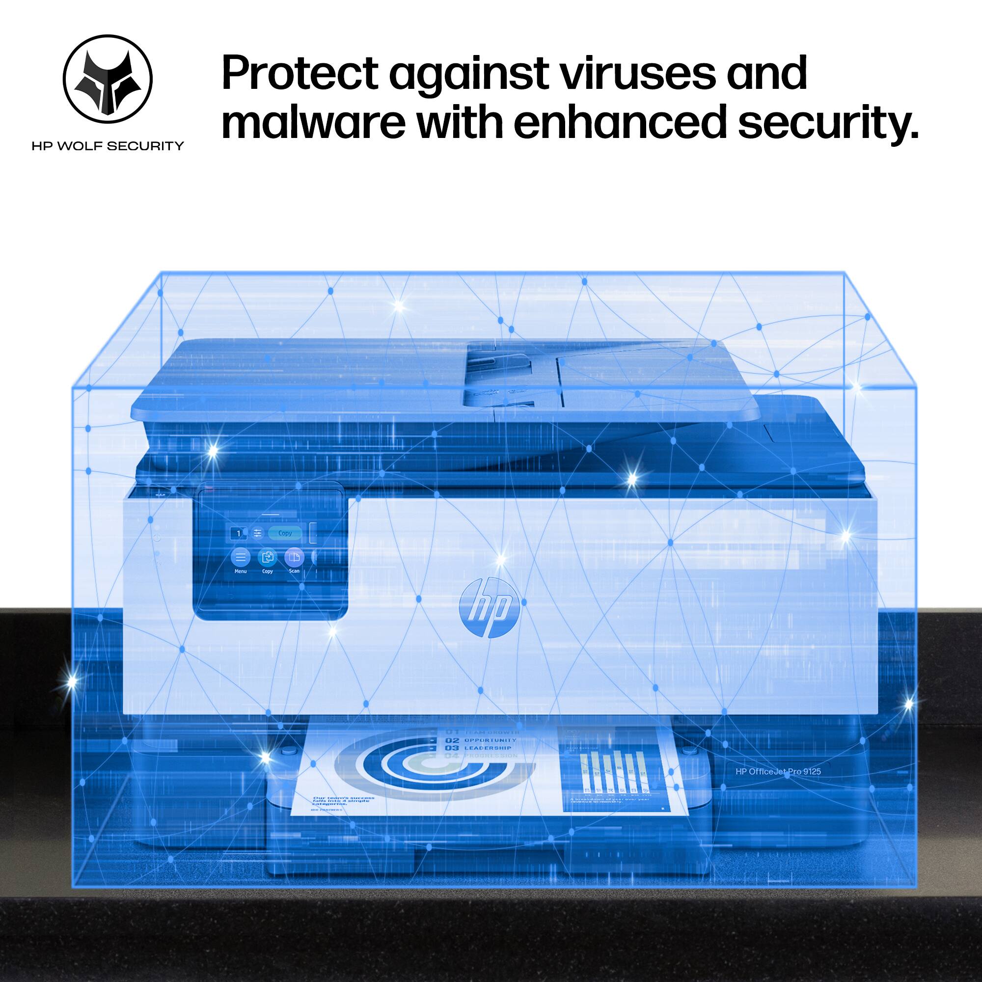 Protect against viruses and malware with enhanced security.

HP WOLF SECURITY