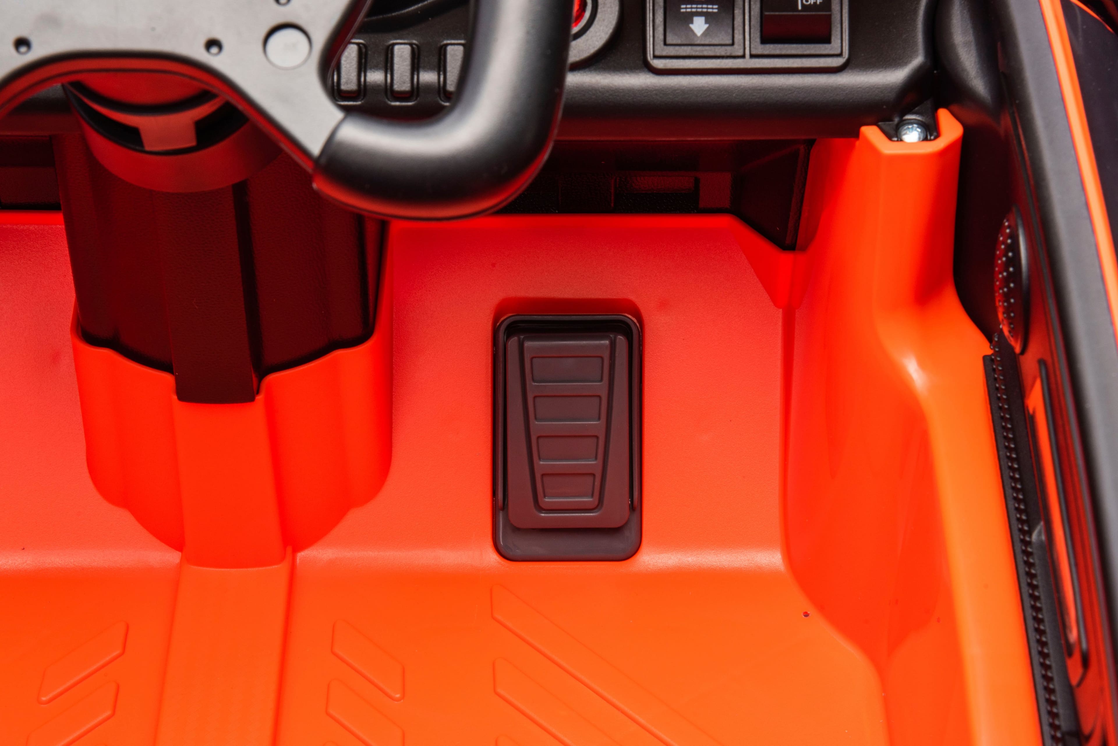 Alt View 23. Hyper - Mercedes AMG GT3 12V Ride On - 3.5MPH Max Speed - Adult Remote Control - Front & Rear Lights - Horn - Safety Belt - Orange.