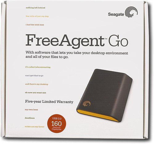 Best Buy: Seagate FreeAgent Go 160GB External Hard Drive