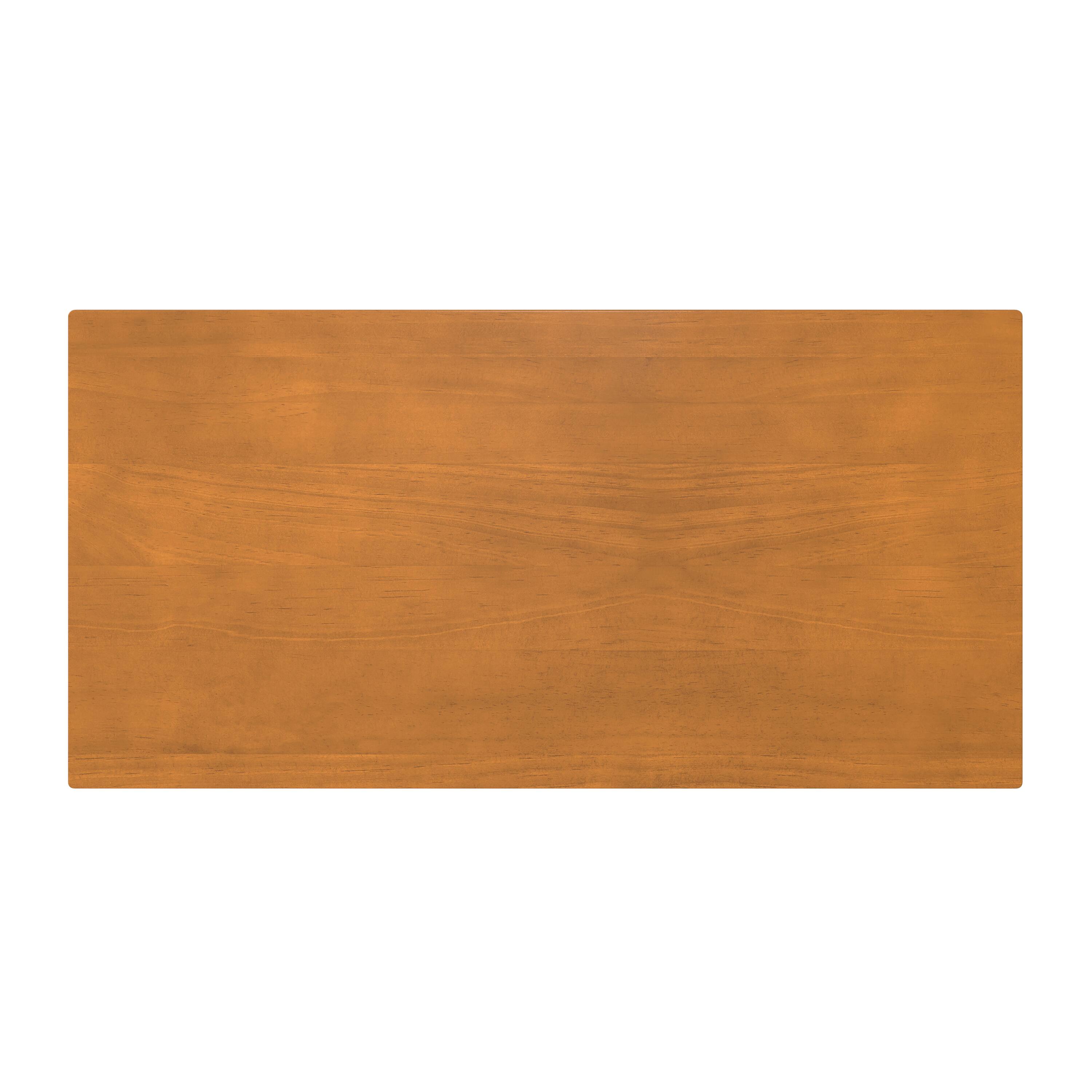 Alt View 1. Simpli Home - Harper 48 inch Wide Solid Hardwood Mid-Century Modern Small Desk in Light Golden Brown - Light Golden Brown.