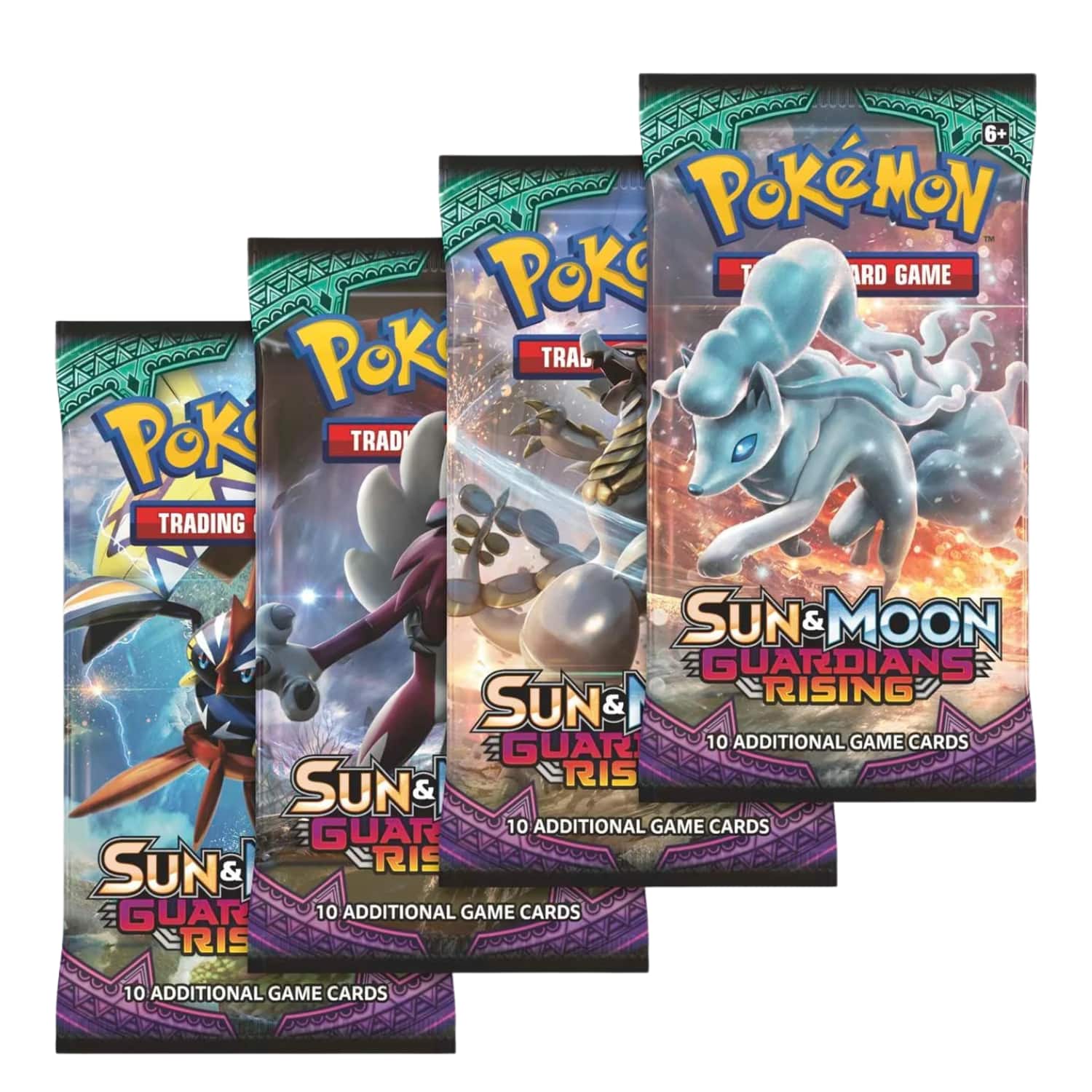 Pokémon - SM2 Guardians Rising | 4 Booster Packs (One of Each Artwork) price history on PriceWatchPro