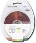 Front Standard. Memorex - 10-Pack 52x CD-R LightScribe Disc Spindle.