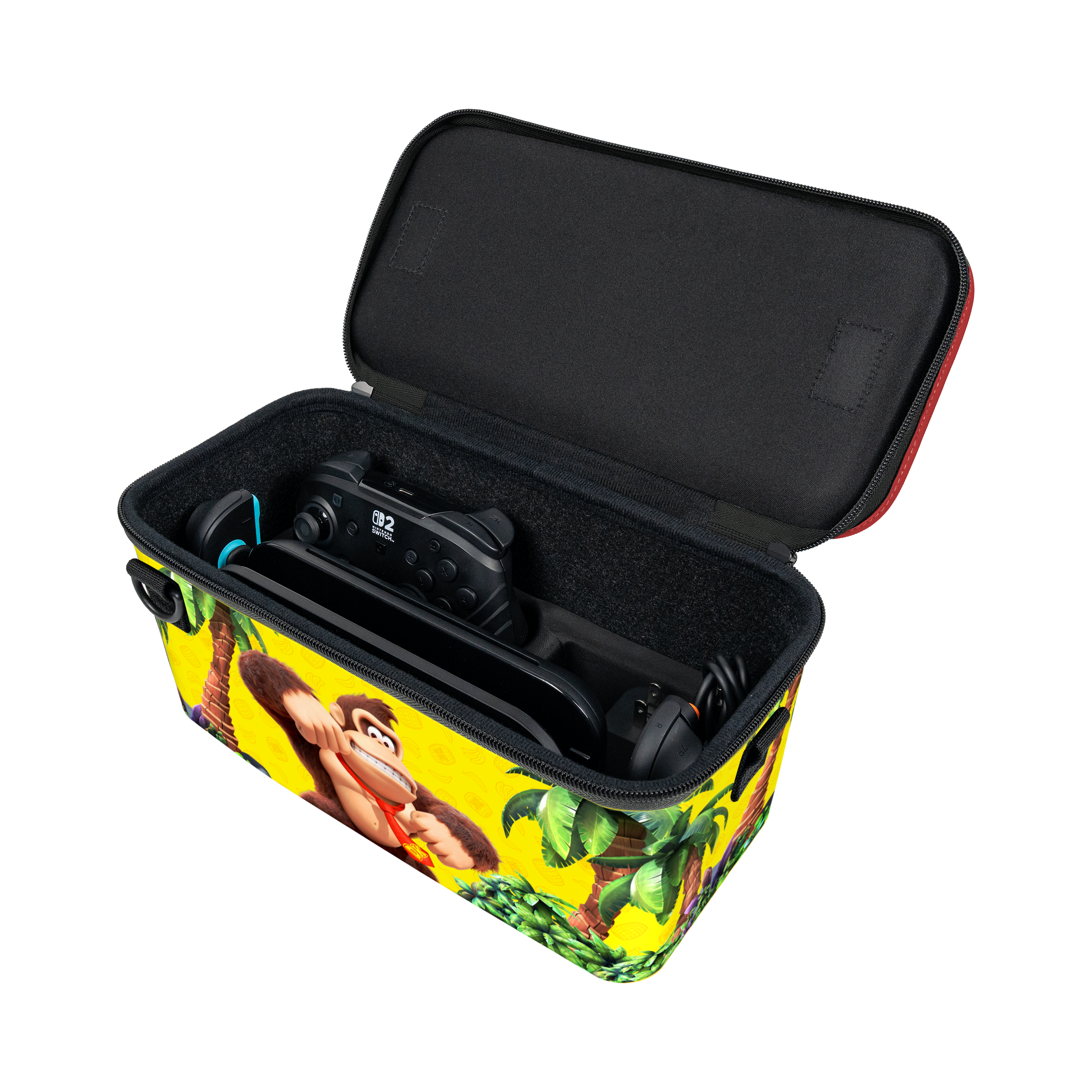 Left. Turtle Beach - PlayTrek™ 2-in-1 Case – Nintendo Switch™ 2 - Donkey Kong Jungle.