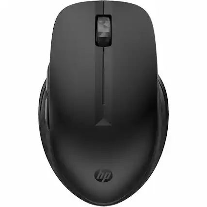 Front. HP - HP 435 Multi-Device Wireless Mouse (3B4Q5UT) - Wireless - 32.81 ft - Bluetooth/Radio Frequency - 2.40 GHz - USB Type A - Black.