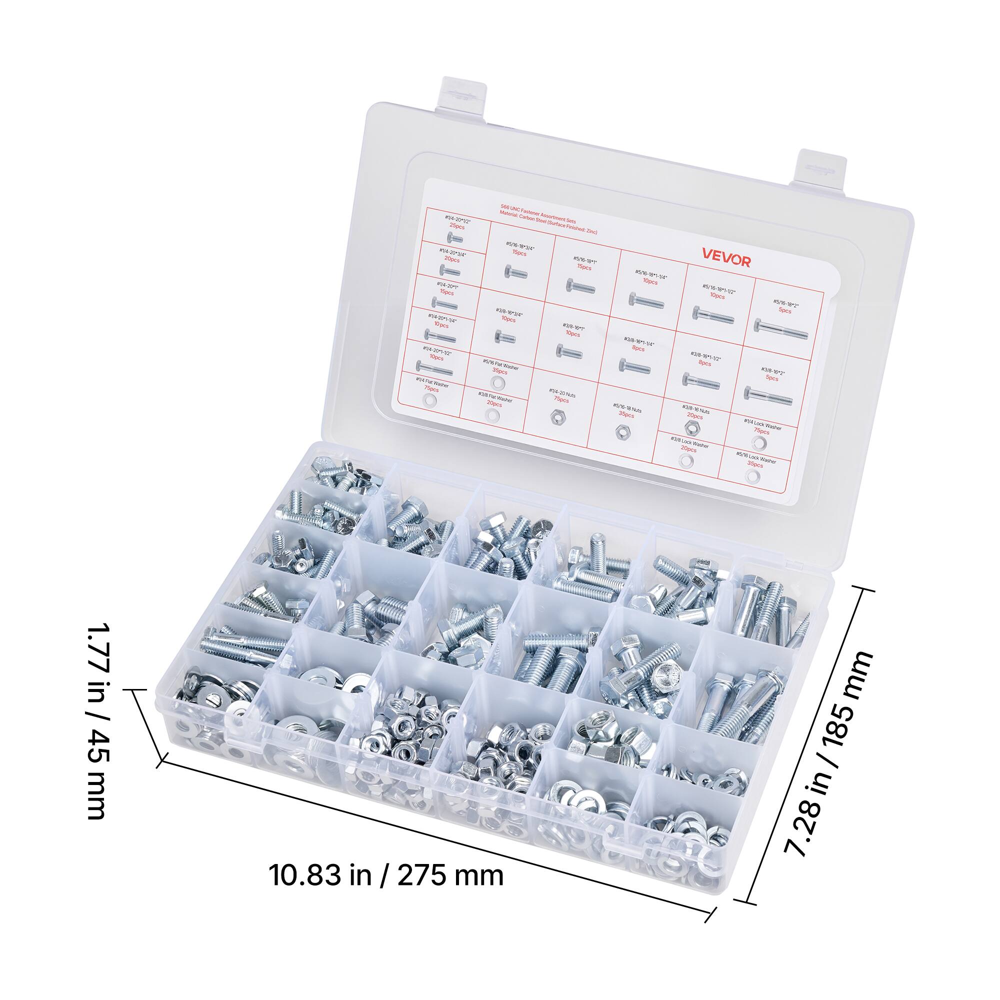 - cibs
- i C
- 1 mora
- e C
- moc
- ngas
- VEVOR
- WT Socs
- 1
- F j
- ! -o
- I Nees
- oe
- i-c

1.77 in / 45 mm
10.83 in / 275 mm
7.28 in / 185 mm