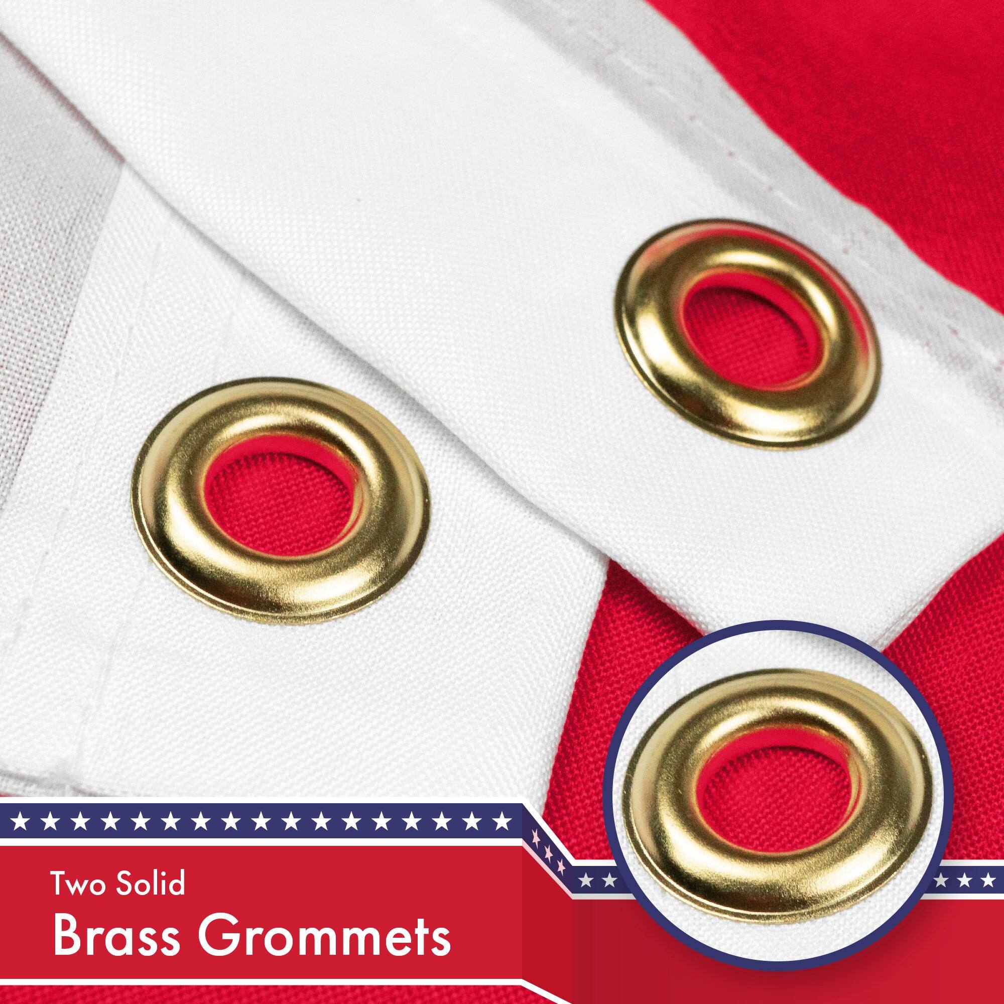 Two Solid Brass Grommets