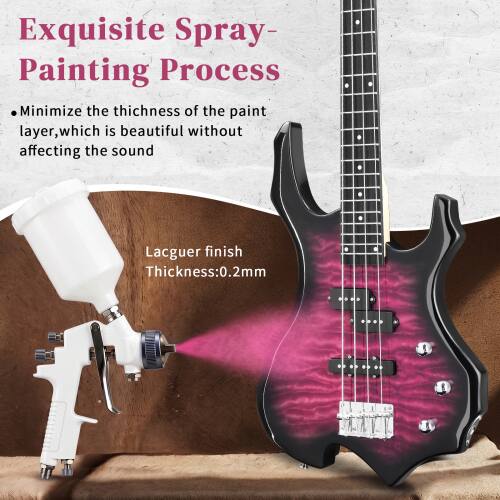 Exquisite Spray-Painting Process

- Minimize the thickness of the paint layer, which is beautiful without affecting the sound

Lacquer finish Thickness: 0.2mm