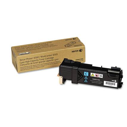 Xerox Phaser® 6500 / WorkCentre 6505
Cyan High-Capacity Toner Cartridge
Cartouche de toner grande capacité cyan
Cartucho de toner de alta capacidad cian
Cartucho de toner de alta capacidad cian
Kopiertonpatrone hohe Kapazität Cyan
Cartouche de toner grande capacité cyan
106R01594
Use Genuine Supplies
Made For Each Other™
Xerox
xerox.com