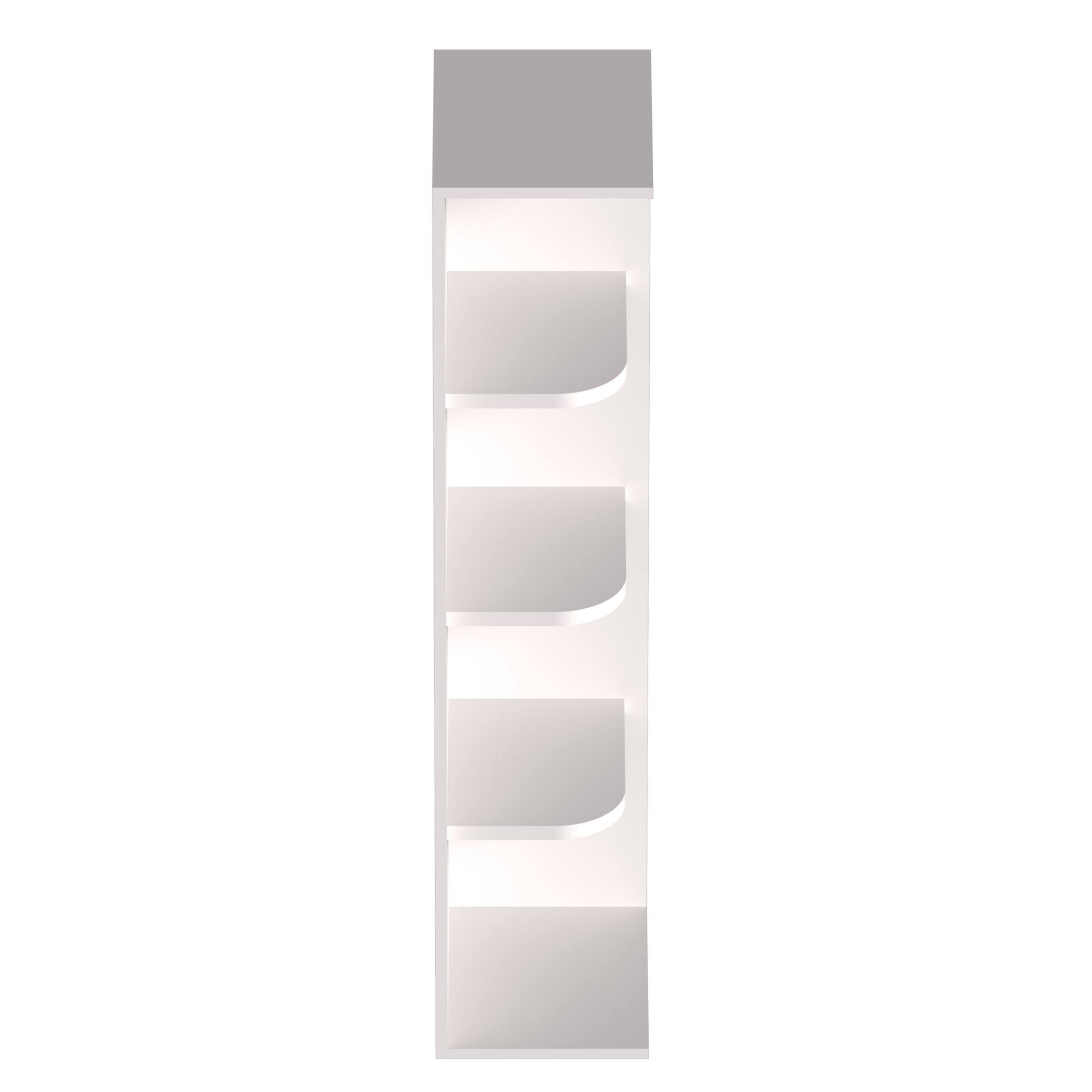 Alt View 1. Boyel Living - 9-in W x 42-in H x 12-in D Shaker RTA Kitchen Wall End Open Shelf Cabinet - White Shaker.
