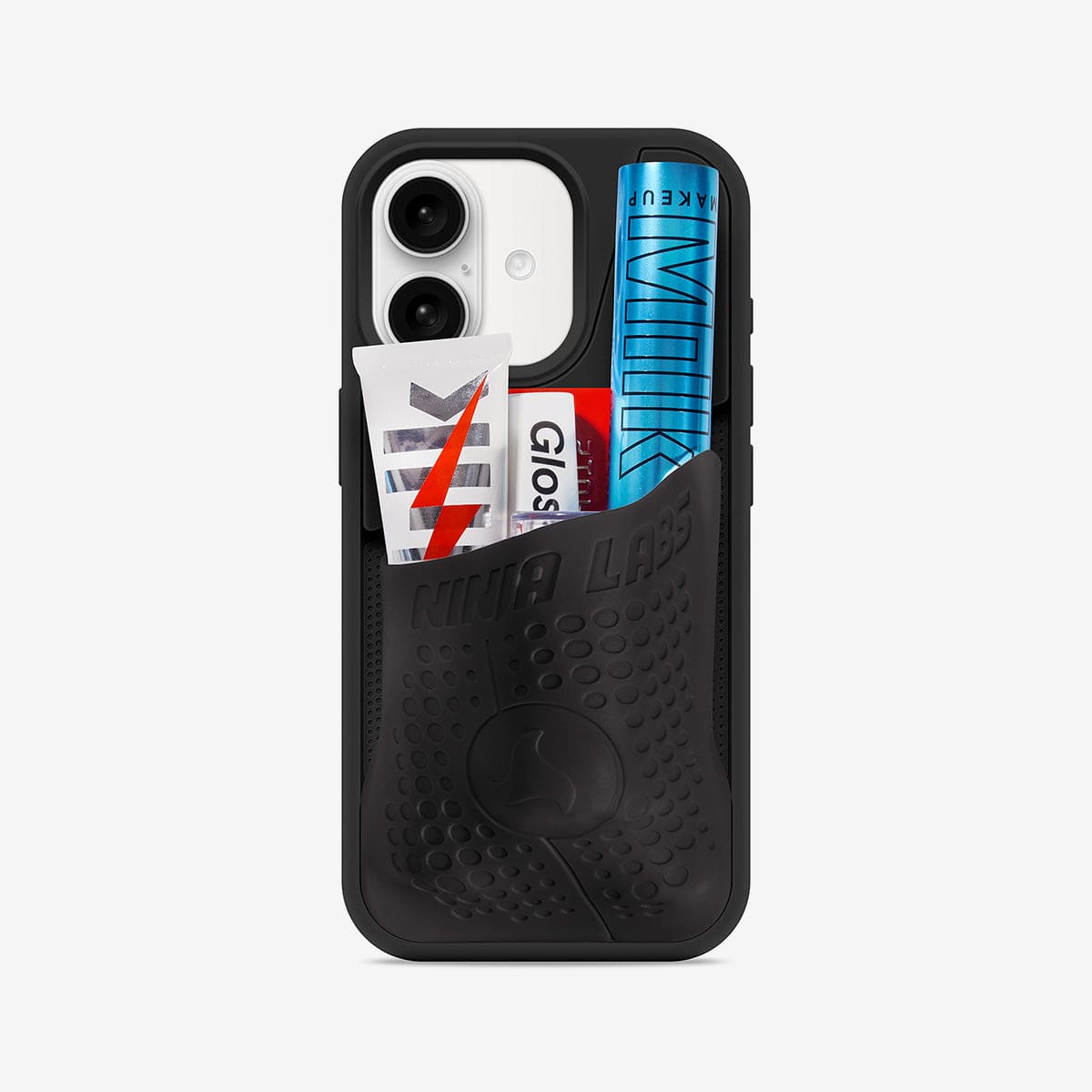 【未使用】「Ninja Labs iPhone17 ブラック/クリアケース Ninja Labs Flex Pouch Phone Case (Stretches to Hold 30+ Cards