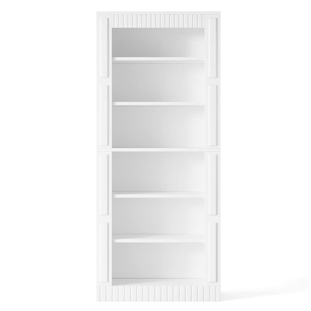 Left. Kadyn - Kadyn Bookshelf, Storage Shelf, Bookcase,73" Modern Bookcase, 6-Tier Tall Etagere Bookshelf with Storage Shelves,White - White.