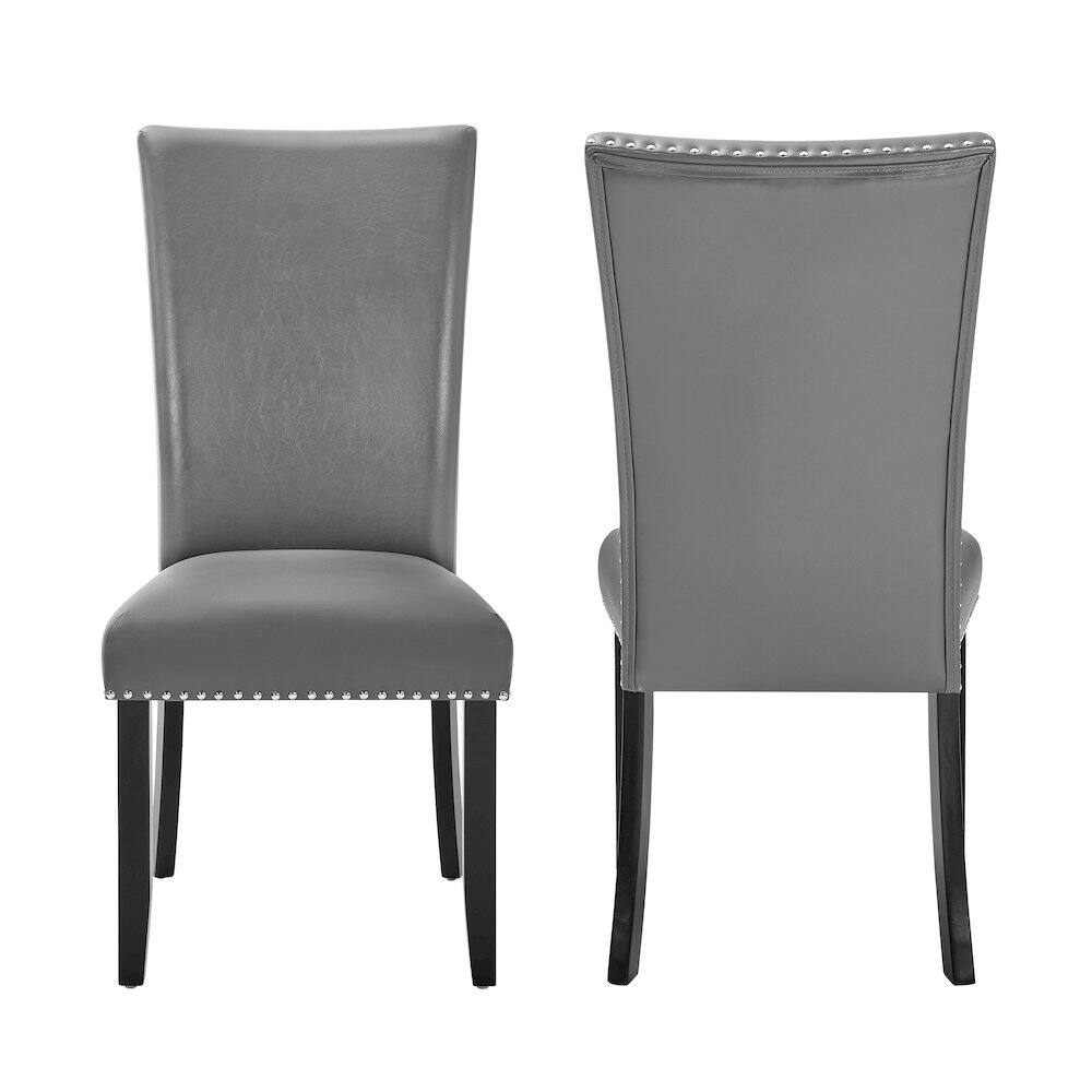 Alt View 1. New Classic Furniture - Lyra Wood Dining Chair in Gray (Set of 4) - Gray.