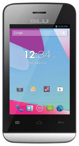 Front Standard. Blu - Neo JR Cell Phone (Unlocked) - White.