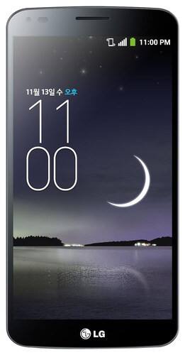 Front Standard. LG - G Flex 4G Cell Phone (Unlocked) - Silver.