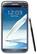 Front Standard. Samsung - Galaxy Note II Cell Phone (Unlocked) - Silver.