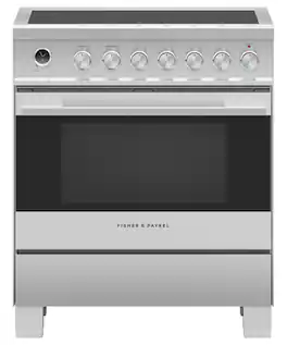 Fisher & Paykel - Contemporary 30" Electric Range - Stainless Steel