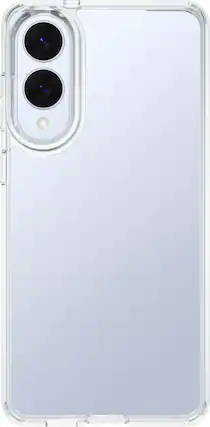 Front. Insignia™ - Hard-Shell Case for Samsung Galaxy S25 Edge - Clear.