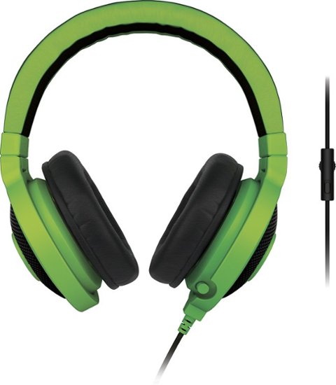 Razer - Kraken Pro Analog Gaming Headset - Green - Front Zoom