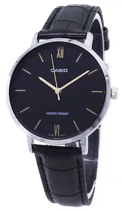 Casio - Quartz LTP-VT01L-1B Analog Dial Women's Watch - Black