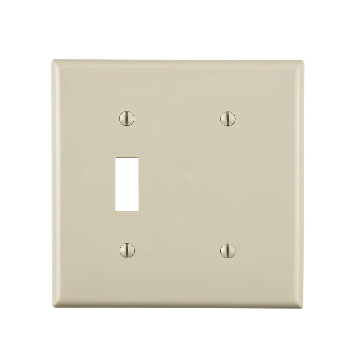 Leviton - 2 gang Thermoplastic Nylon Blank Wall Plate 1 pk - Light Almond price history on PriceWatchPro
